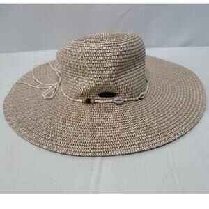 Panama Jack Wide Brim Paper Braid Straw Sun Hat